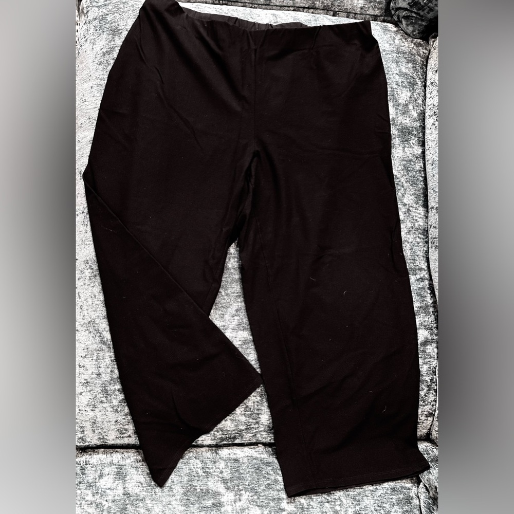 Eileen Fisher Black Elastic Waist Pants size XL